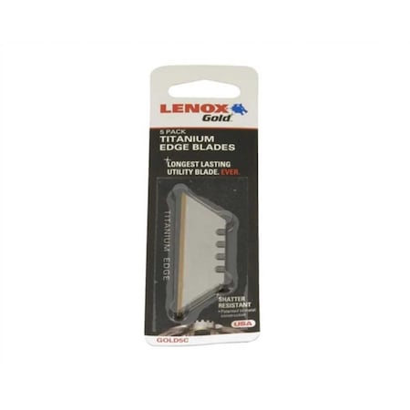 Hardwareexpress 20350GOLD5C Lenox Utility Knife Blades 810005